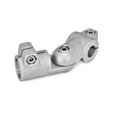 J.W. WINCO GN288-B50-B50-T-2-BL Swivel Clamp 288-B50-B50-T-2-BL